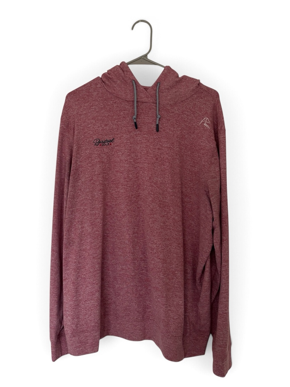 Rhoback x Barstool Golf Hesi Performance Pullover Hoodie Men’s L Red Dog
